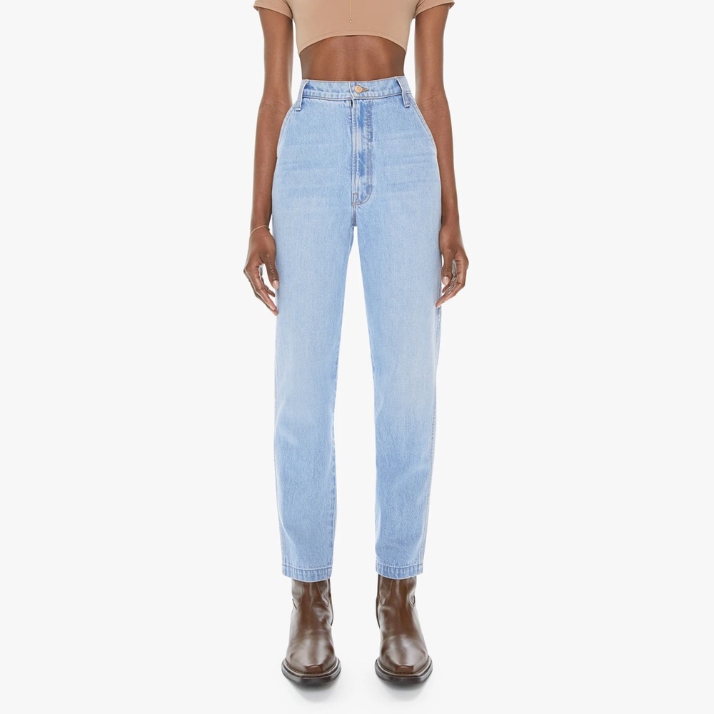 Snacks by Mother Denim Twizzy Straight-Leg Utility Jeans